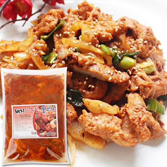 벅스웨이 국내산 돼지고추장불고기 1kg, 1개