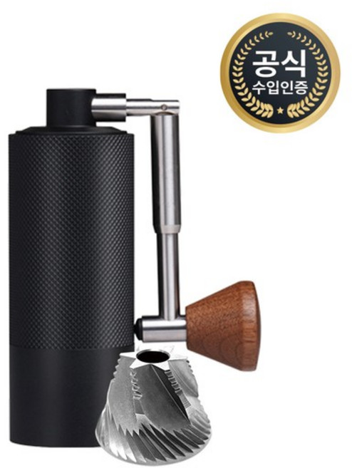 타임모어 나노3 NANO 핸드 그라인더 15g 스테인레스 버, 블랙, 1개