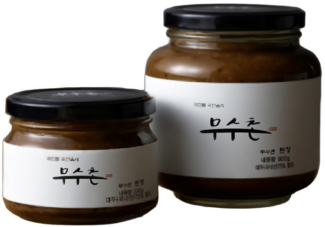 무수촌된장마을 500년 전통 된장 국산콩 100% 재래식 명품된장 백화점납품, 1개, 500g