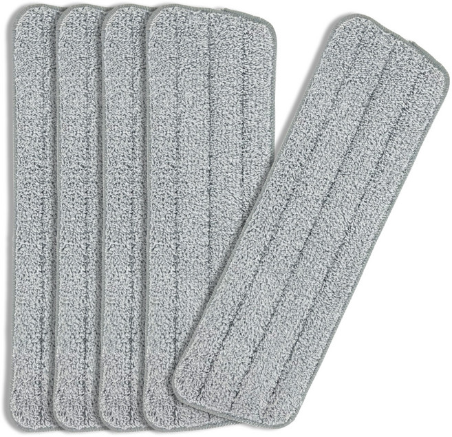 필굿리빙 벨크로 밀대걸레 컷트형 리필 그레이, 5개