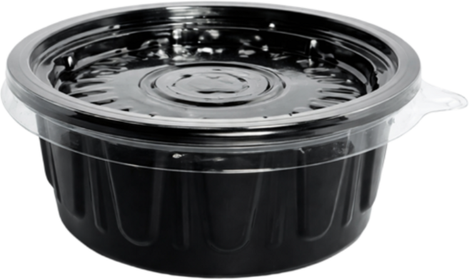 PET 깨지지않는 검정 다용도컵 소스용기, 1개입, 100개