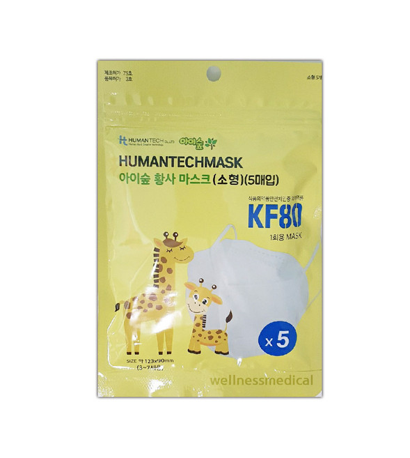 아이숲 아동용 마스크 소형 KF, 5매입, 1개