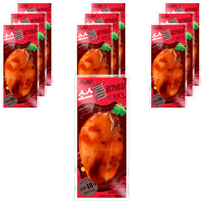 [랭킹닭컴] 맛있닭 소스 통 닭가슴살 깐풍기, 100g, 10개, 100g
