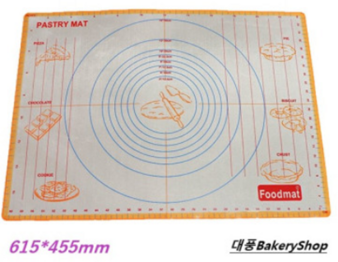 대풍BakeryShop 실리콘 베이킹 매트 패드-특대 넉넉한 크기 1개