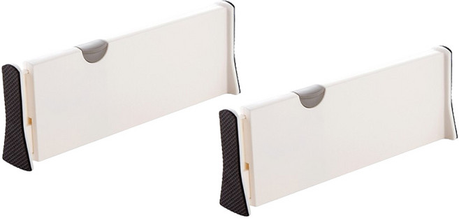 플랜와이 만능 다용도 서랍 파티션 칸막이, 화이트, 2개