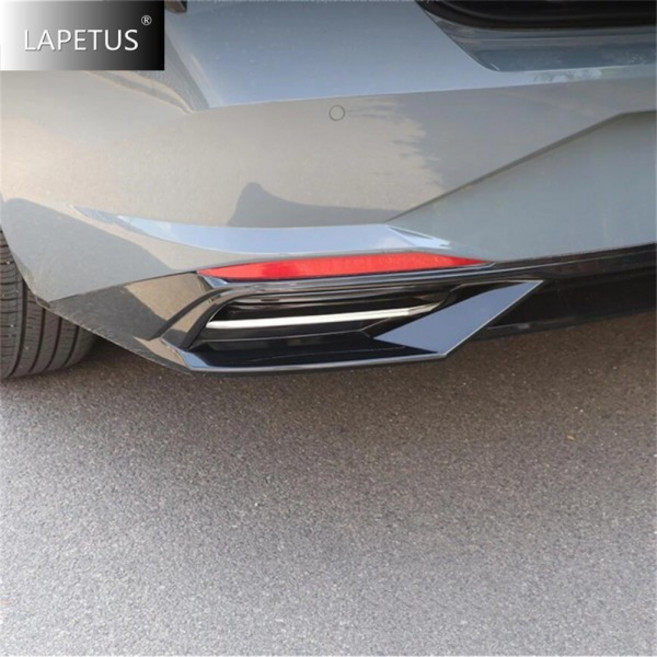 크롬 자동 후면 범퍼 그릴 안개등 램프 눈썹 줄무늬 커버 트림 현대 Elantra Avante CN7 2021 액세서리