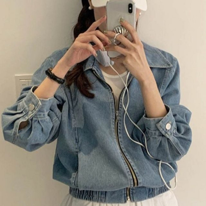 청 자켓 간절기 아우터 캐주얼 집업 스타일 셔츠 ths+6203iG