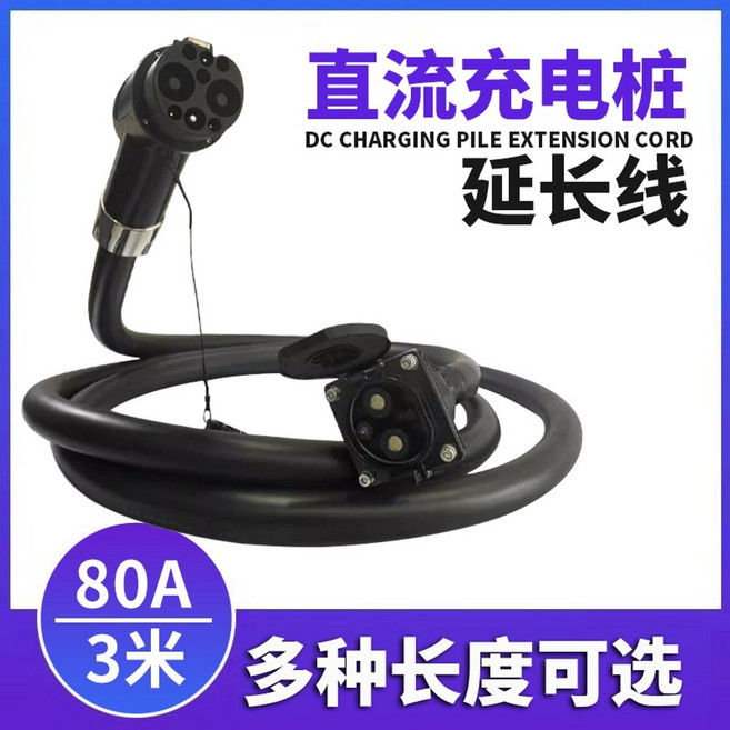 전기차 젠더 변환 케이블 컨버터 겸용 CCS2-CCS1 충전 커넥터, G. DC 3m 80A 연장 코드