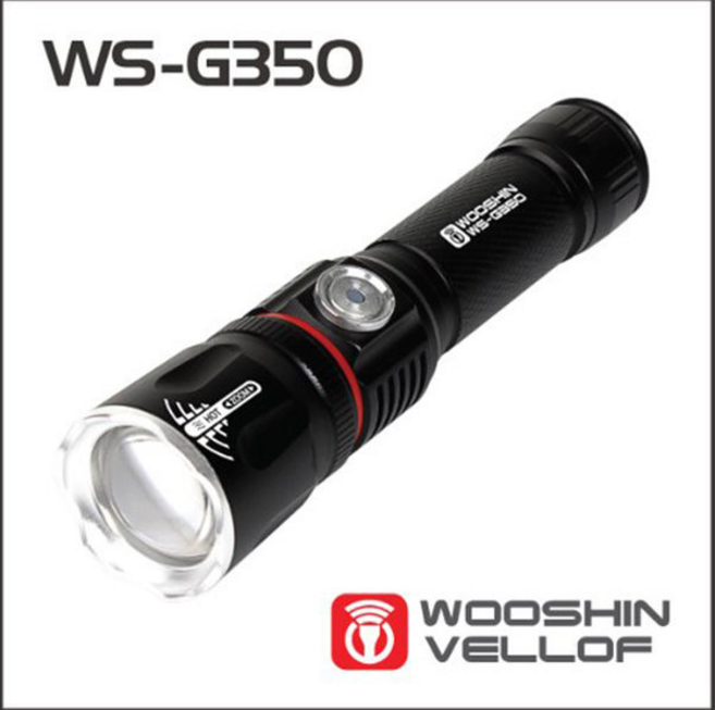 직충전 듀얼 줌 랜턴 겸용 자석달린 충전형 라이트 WS-G350, 1세트