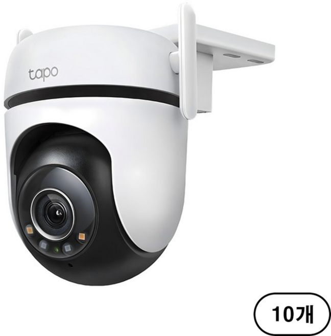 타포 4MP 고화질 회전형 듀얼 안테나 WiFi CCTV 실외용 유선, Tapo C520WS, 10개