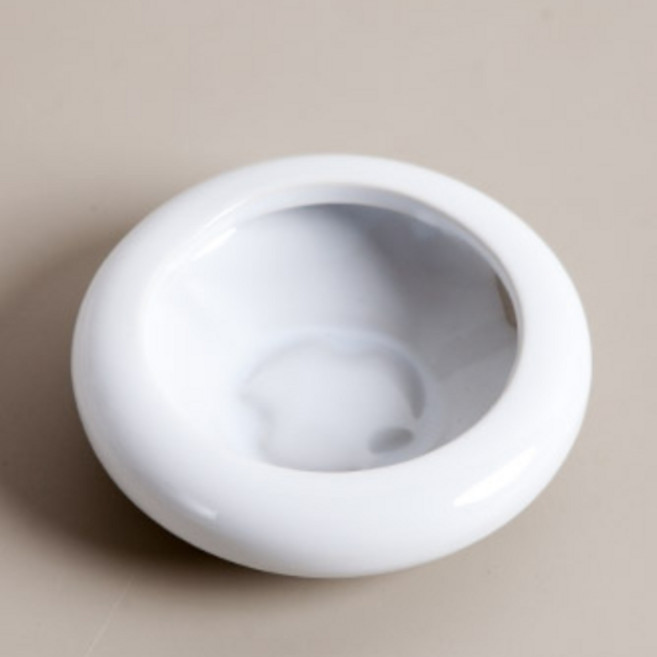 원형수반o 11*3cm 조화 인테리어, 화이트, 3p