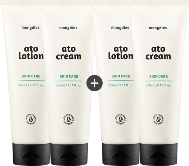 몽디에스 고보습/영양 듀오 set 아토로션2 + 아토크림2, 1세트