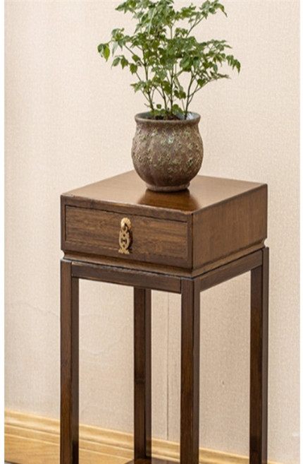 해피바잉스토어 대나무 서랍형 화분진열대 61CM 꽃받침대