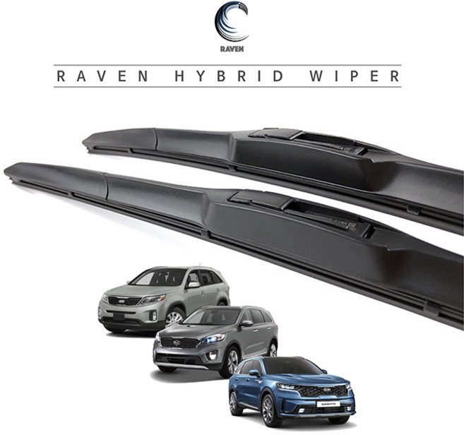 레이븐 기아 쏘렌토R MQ4 쏘렌토 하이브리드 와이퍼 운전석+조수석 세트, 전면 와이퍼세트, MQ4 쏘렌토 (20년3월~현재) 2616