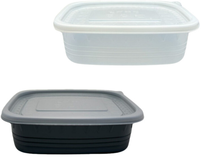 일회용 배달 사각죽용기 500개 떡볶이 파스타 탕용기, 1. 사각죽용기 소 / 흑색, 1개