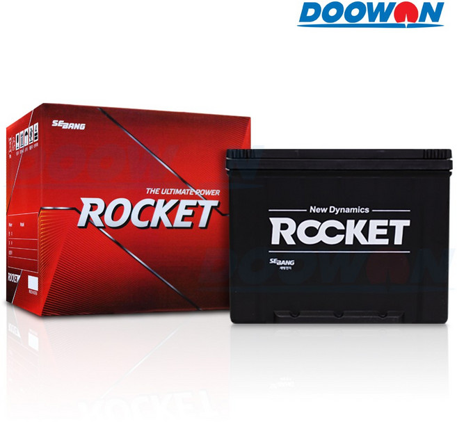 두원 로케트 자동차배터리 상품 폐전지반납조건 (상품 구매시 옵션에 기재된 배터리명 확인 필수), GB80L(폐전지반납), 1개