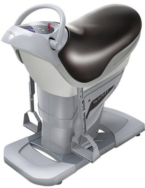 전기 승마 기계 홈 피트니스 체력 성형 말 타기 유산소 운동, 회색 럭셔리