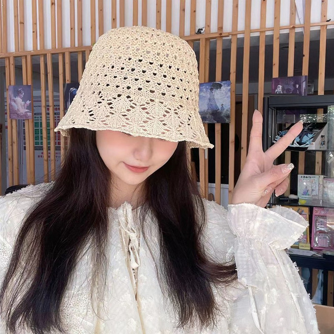 토리모 심플 펀칭 여름 벙거지 모자