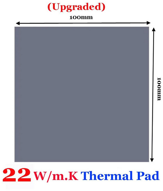 0.75 우수한 실리콘 GPU 방열판 전도성 패드 패드 고성능 1.75mm 두께 열 냉각 22w 1.25 20w 17w 15w CPU