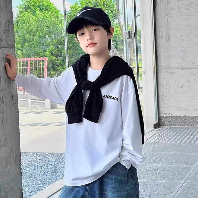 주니어 아동 봄신상 레이니오버핏라운드티