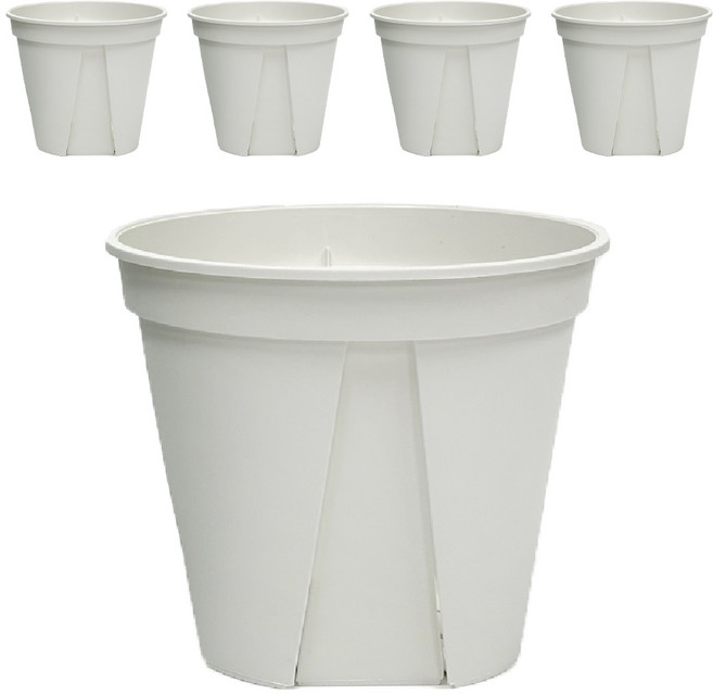감동샵 슬릿화분 5p 묶음 일본 가네야 슬릿 원형 6cm-24cm, 1세트, 색상/사이즈