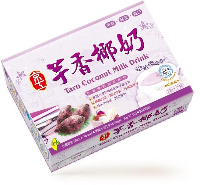 京工 芋香椰奶 沖泡飲品, 1個