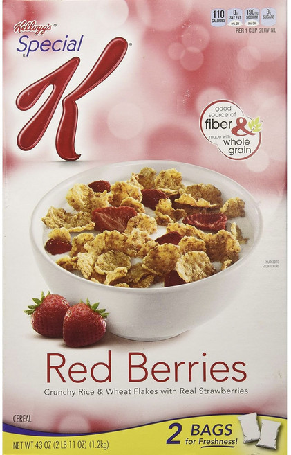 켈로그 스페셜 K 레드 베리 시리얼 2개입, 1개, 1.2kg