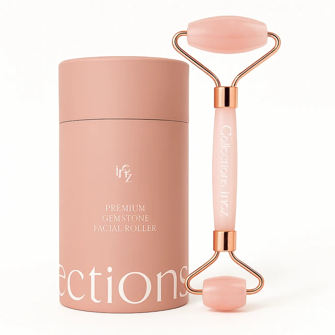 이네즈 로즈쿼츠 괄사 얼굴 마사지 기구 페이스롤러 괄사, 로즈쿼츠페이스롤러, 1개 - 쿠팡