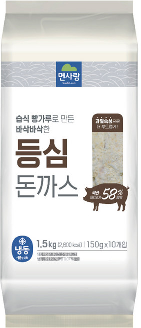 등심돈가스 면사랑 1.5KG, 1개