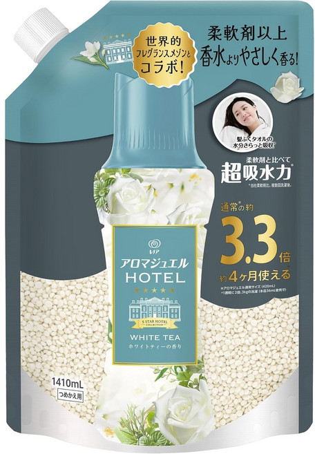 레노아 해피니스 아로마 쥬얼 향 비즈 화이트티, 1.41L, 1개