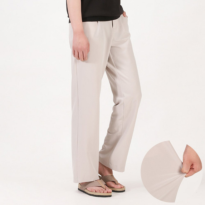 후앙스 와이드 썸머 쿨 아이스 냉감 스판 슬랙스 팬츠 ABCP-6285