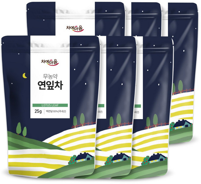 차예마을 국내산 무농약 연잎차 25g..tt, 6개, 25g, 1개입