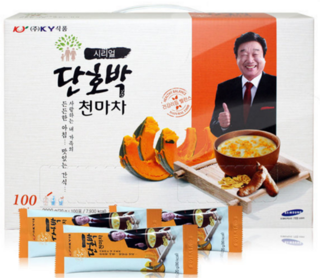 KY식품 시리얼 단호박천마차 100포, 2g, 100개입, 1개