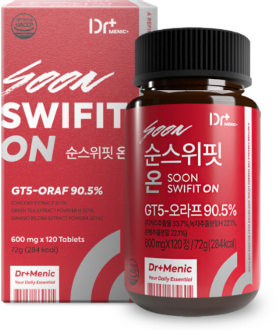 Dr Menic 순스위핏 온 식이 프로그램 스위치, 1개, 120정
