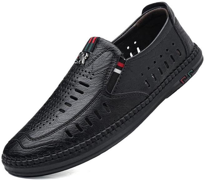 [ 보이앤맨 ] 펀칭 초경량 슬립온 여름신발 발편한 망사 남성 캐주얼화 단화 신발 슈즈 구두 (사이즈 : 240/245/250/255/260/265/270/275)