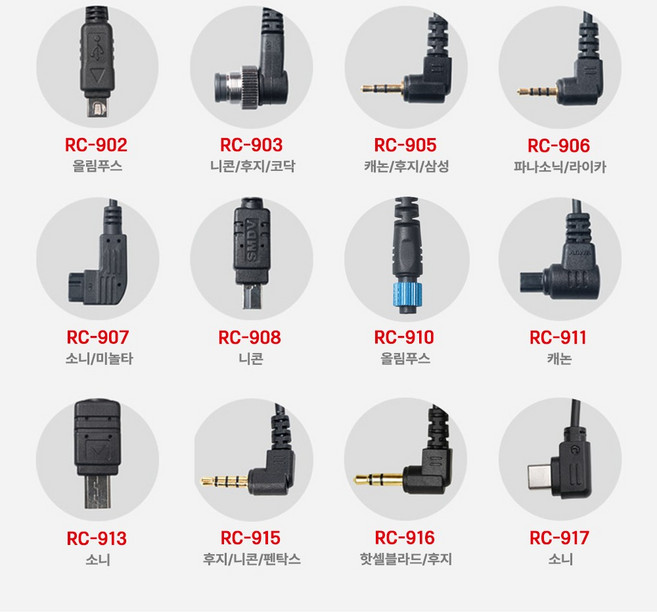 SMDV RFN4 무선 릴리즈 호환 케이블, RC-907, 1개