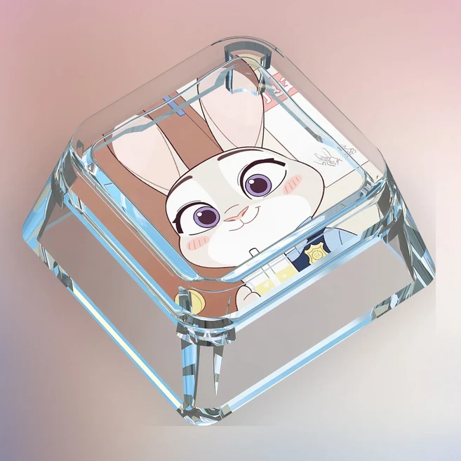 올스토어 Zootopia 애니메이션 테마 키캡 기계식 키보드 XDA 높이 1개 PC 게임 수집 선물 맞춤형, 06 285-FM