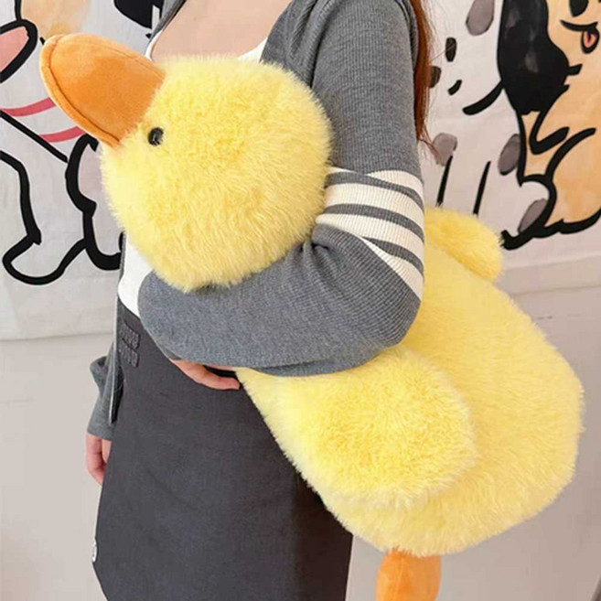 귀여운 애착 오리인형 5컬러 거위 블랙 핑크 화이트 노란색 50cm, 분홍색 50cm