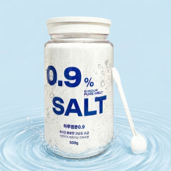 하루염분0.9 프리미엄 미네랄 용융소금 6시간 용융 대용량 500g, 1개