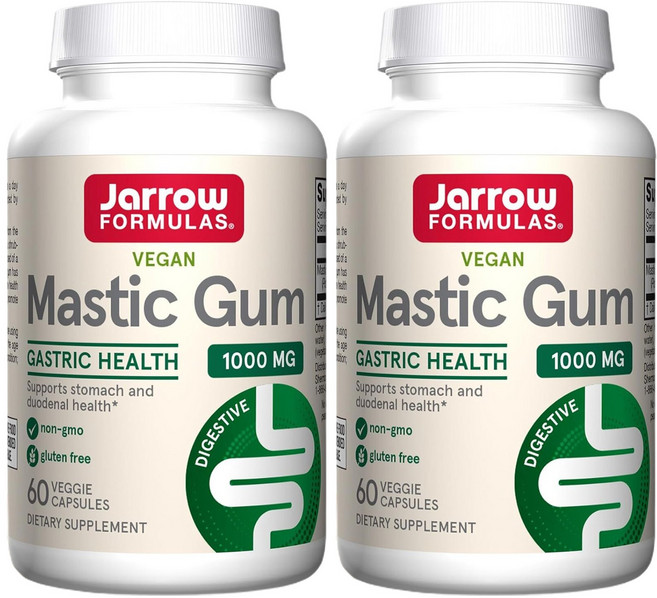 재로우 매스틱 검 1000mg 베지 캡슐, 60정, 2개