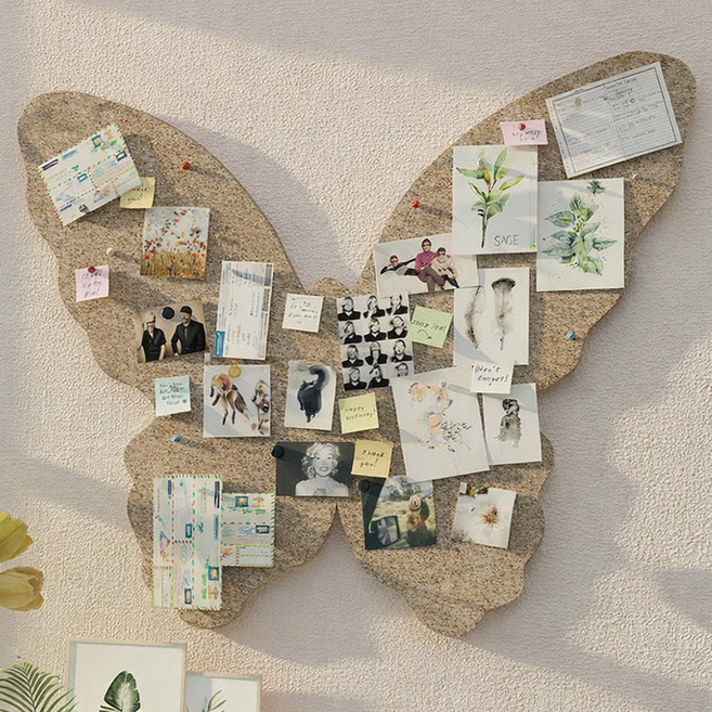 벨리어 부착식 게시판 포토월 펠트보드, 1세트, 베이지