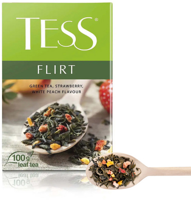Tea TESS Flirt Leaf 테스 플러트 잎차 100g, 1개, 1개입