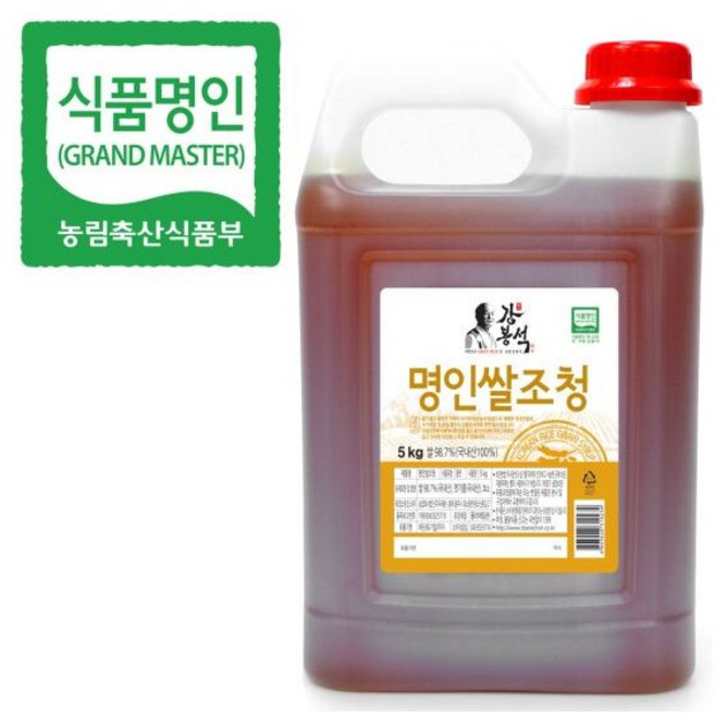 두레촌 명인 쌀조청 5kg 조청 쌀엿 고당 물엿 꿀, 1개