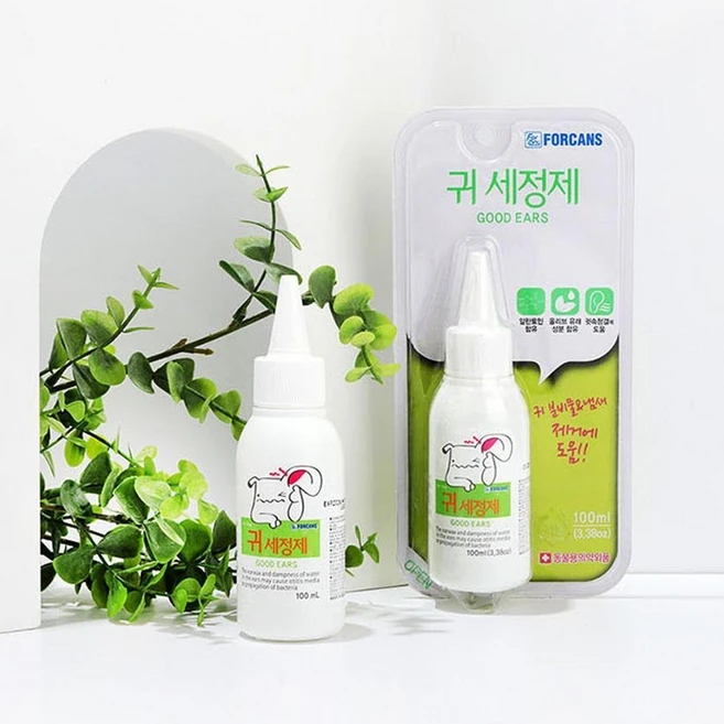강아지 고양이 귀청소 귀세정제 질환 예방 필수템 세균박멸 생활 필수 사랑, 1개 - 쿠팡