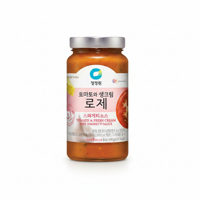 청정원 파스타소스 로제 600g 2개 + 토마토 600g 1개 + 스파게티면 500g 1개, 청정원 파스타소스, 로제, 600g, 2개 + 비스크로