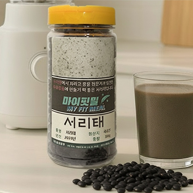 마이핏밀 검정콩 서리태 국산 햇 콩 콩물두유용 고소한 풍미, 310g, 1개