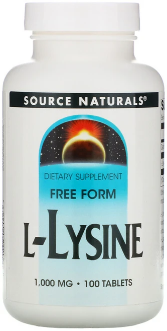 소스 네추럴스 L 라이신 HCI 1 000mg 100정, 1개 - 쿠팡
