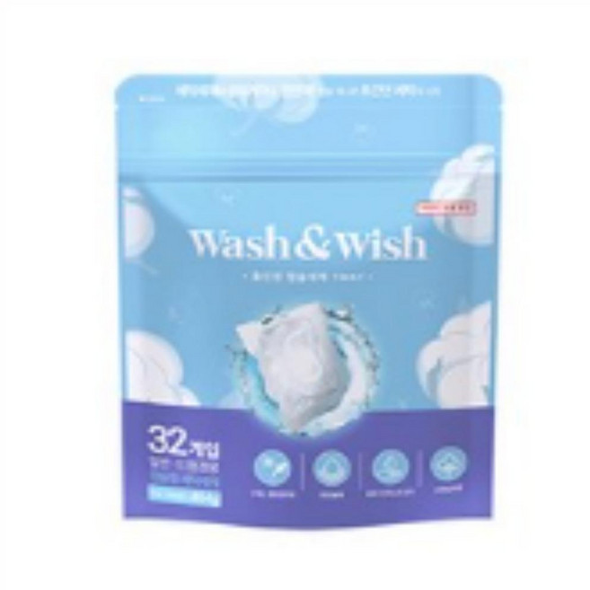 워시앤위시 캡슐세제 원웨이, 32개입, 10개