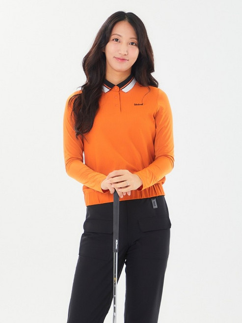 볼빅 여성 골프 허니콤 메쉬 냉감소매 티셔츠 VLTSN303_OR 3151396