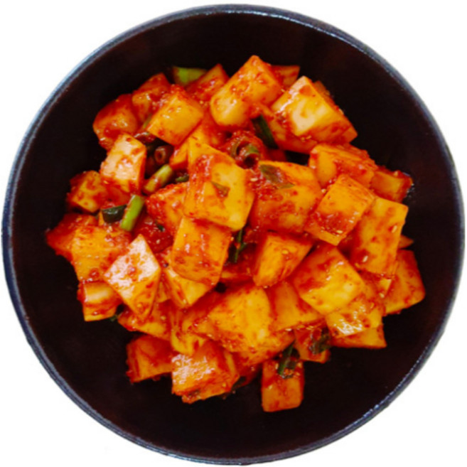 맛있는 국산 콜라비 깍두기 전라도 맛집 별미 무김치 주문, 1kg, 1개